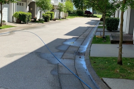 Driveway washing